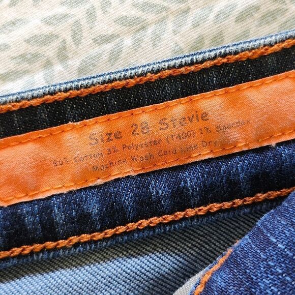 JEAN SHOP Stevie Union Wash Flare Cut Cotton Stretch Dark Soft Denim Jeans sz28 - Picture 7 of 12